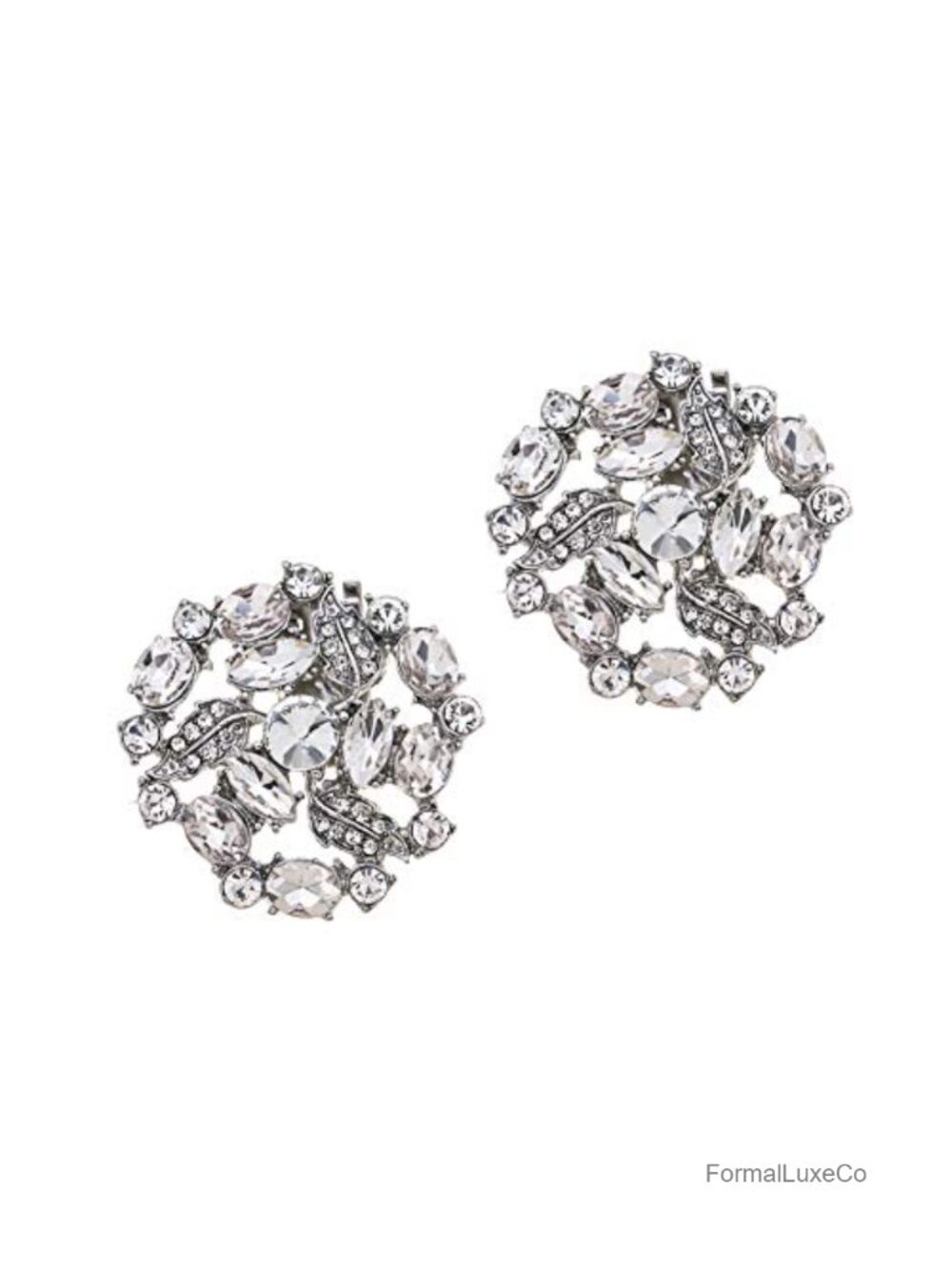 Rhinestone Shoe Clips 2 Pcs Alloy Wedding Party Decoration Charms